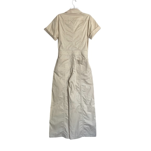 ZARA Cotton Zip Up Cargo/Station Jumpsuit Relaxed Fit Wide Leg NWT - Picture 7 of 11